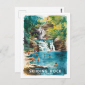 Staat Slide Rock Postkarte (Vorne/Hinten)