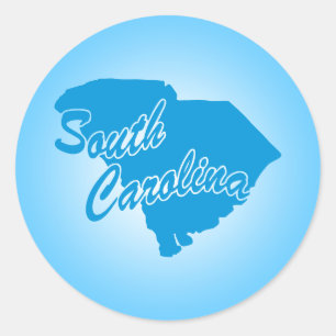 Staat South Carolina Runder Aufkleber