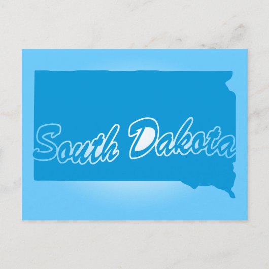 Staat South Dakota Postkarte (Vorderseite)