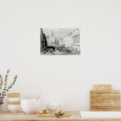 Staat Street, Boston, Gravur von S.Lacey Poster (Küche)