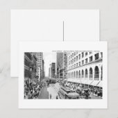 Staat Street, Chicago, Illinois Postkarte (Vorne/Hinten)