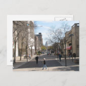 Staat Street Madison Wisconsin Library Mall Postkarte (Vorne/Hinten)