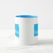 Staat Süddakota Form Tasse (Zentrum)