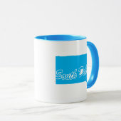 Staat Süddakota Form Tasse (VorderseiteRechts)