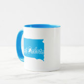 Staat Süddakota Form Tasse (Vorderseite Links)