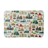 Staat-Symbol-Muster Badematte (Vorderseite)