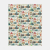 Staat-Symbol-Muster Fleecedecke (Vorderseite)