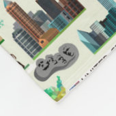 Staat-Symbol-Muster Fleecedecke (Ecke)