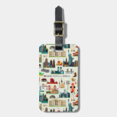 Staat-Symbol-Muster Gepäckanhänger (Vorderseite vertikal)