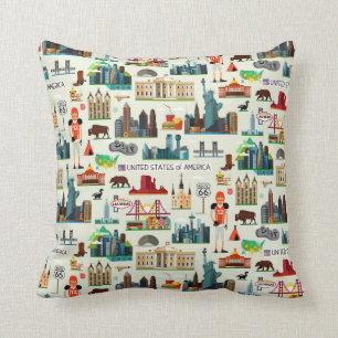 Staat-Symbol-Muster Kissen