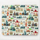 Staat-Symbol-Muster Mousepad (Vorne)