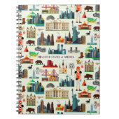 Staat-Symbol-Muster Notizblock (Vorderseite)