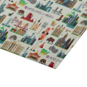 Staat-Symbol-Muster Schneidebrett (Ecke)