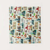 Staat-Symbol-Muster Wandteppich (Vorderseite)