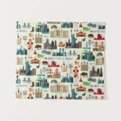 Staat-Symbol-Muster Wandteppich (Vorderseite (Horizontal))