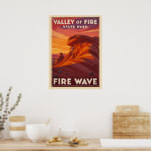 Staat-Tal - Brandwelle V02 Poster (Küche)