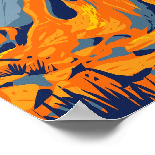 Staat Tal Park Nevada Vintag Poster (Ecke)