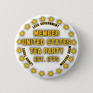 Staat-Tee-Party Button