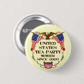 Staat-Tee-Party Button (Vorne & Hinten)