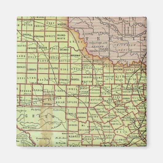 Staat Texas 3 Magnet (Vorne)