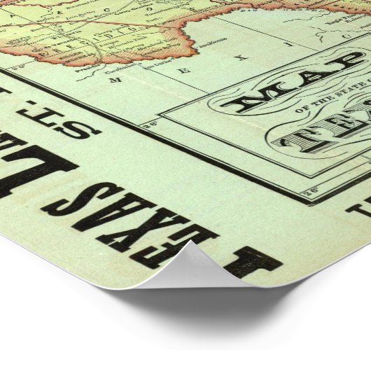 Staat Texas 3 Poster (Ecke)