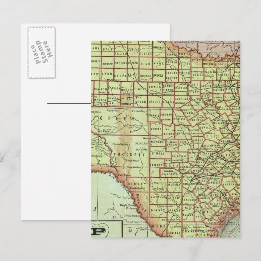 Staat Texas 3 Postkarte (Vorne/Hinten)