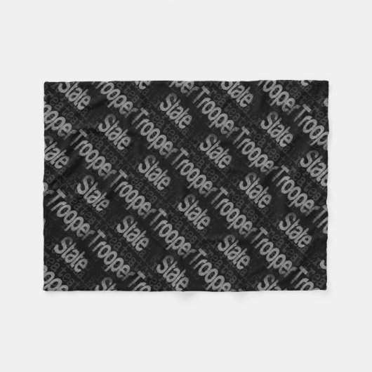 Staat Trooper Extraordinator Fleecedecke (Vorderseite (Horizontal))