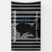 Staat Trooper Highway Patrol US Flag Retirement Banner (Vertikal)