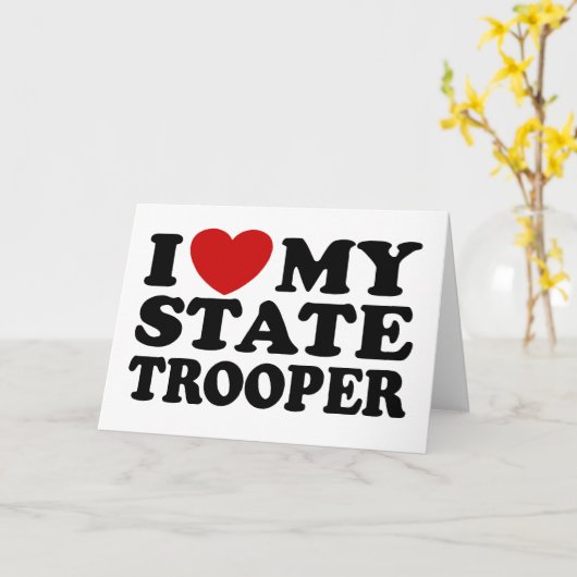 Staat Trooper Karte (Gelbe Blume)