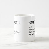 Staat Trooper Tasse Geschenke wie ein normales Ges (Mittel)