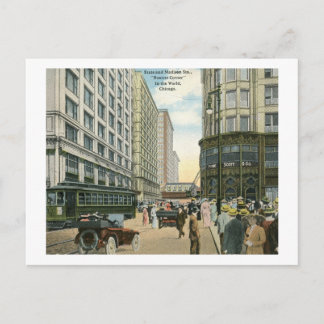 Staat und Madison Streets, Chicago 1916 Vintag Postkarte