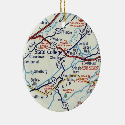 STAAT UNI PA KERAMIK ORNAMENT (Rechts)