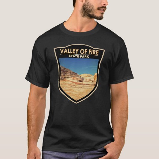 Staat Val d'Arte Park Nevada Abzeichen T-Shirt (Vorderseite)