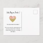 *~* STAAT-VERBINDUNG | Neue Adresse - Umzug Ankündigungspostkarte (Rückseite)