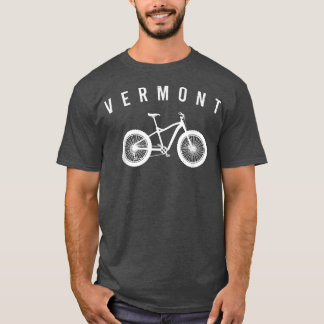 Staat Vermont Karte Fatbike Kunstvoll wandern im V T-Shirt