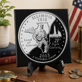 Staat Viertel der rückwärtigen Imitate von Illinoi Fliese