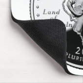 Staat Viertel der rückwärtigen Imitate von Illinoi Mousepad (Ecke)