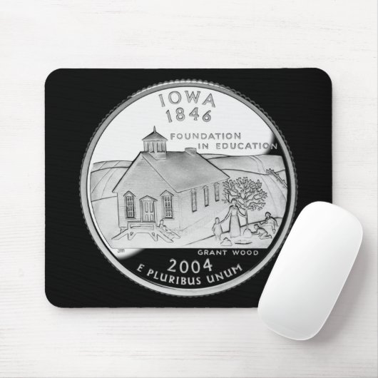 Staat Viertel der umkehrenden Imitate von Iowa Mousepad (Mit Mouse)