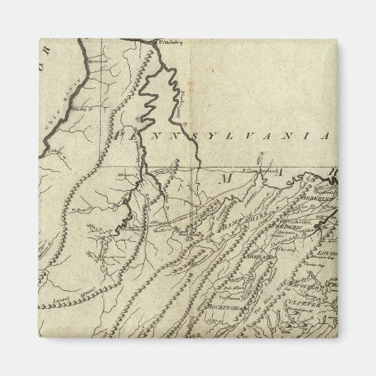 Staat Virginia Magnet (Vorne)