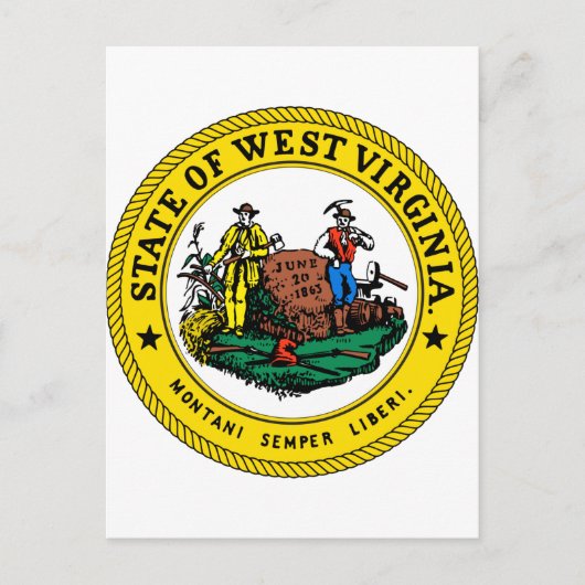 Staat Virginia, USA Postkarte (Vorderseite)