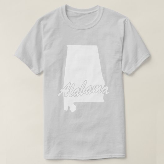 Staat von Alabama-Form-T - Shirt (Design vorne)