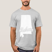 Staat von Alabama-Form-T - Shirt (Vorderseite)