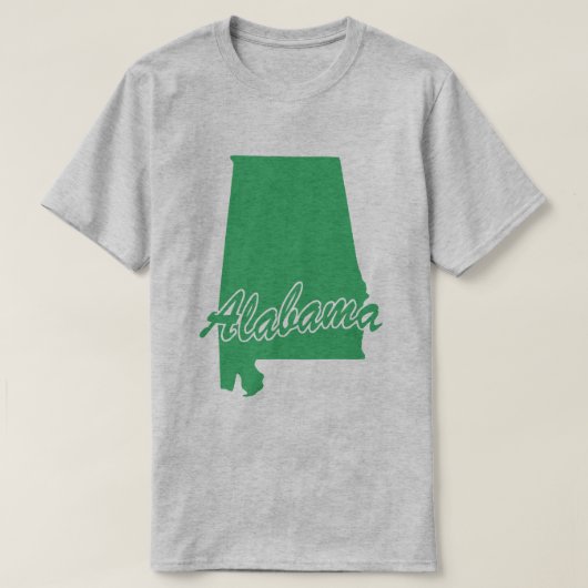 Staat von Alabama-Form-T - Shirt (Design vorne)