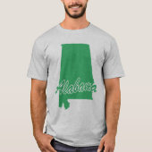 Staat von Alabama-Form-T - Shirt (Vorderseite)