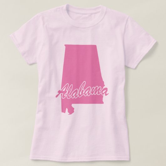 Staat von Alabama-Form-T - Shirt (Design vorne)