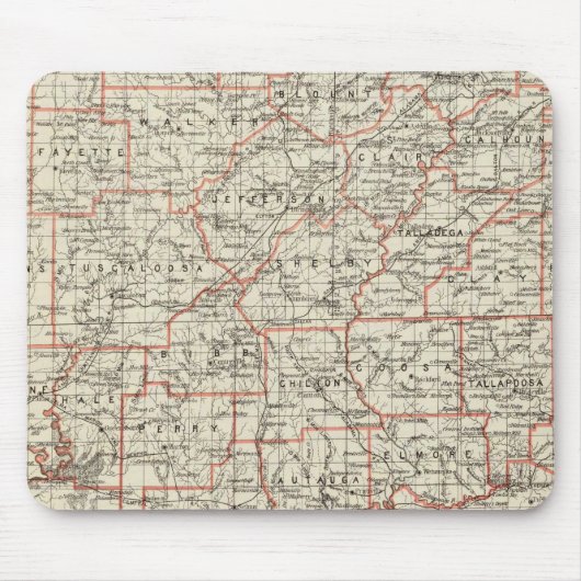 Staat von Alabama Mousepad (Vorne)