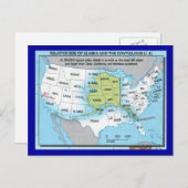 Staat von Alaska Postkarte (Vorne/Hinten)