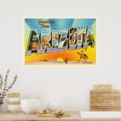 Staat von Arizona AZ Alte Jahrgänge Reiseführer vo Poster (Küche)