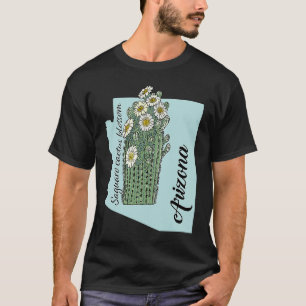 Staat von Arizona Blume Saguaro Kakteen Blüte T-Shirt