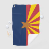 Staat von Arizona Flag Golf Handtuch (Insitu)
